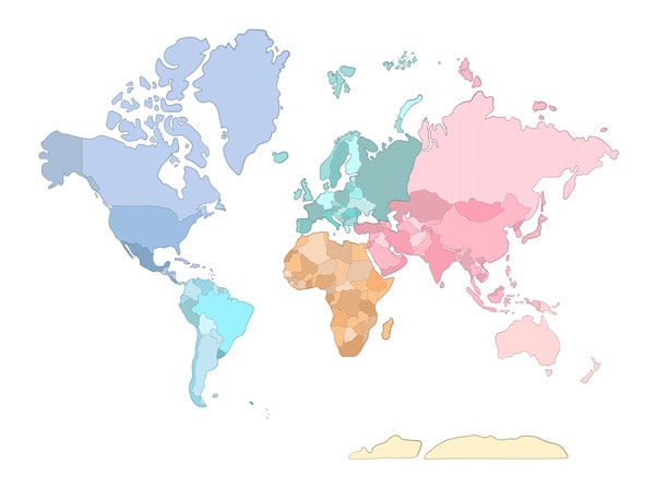 Seven-Continents-in-colors